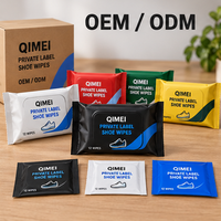 Lingettes pour chaussures OEM ODM sous marque privée, avec conception personnalisée, format et quantité d'emballage sur mesure