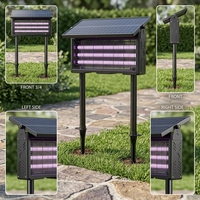 Piège à insectes solaire écologique d'extérieur, étanche à la pluie et à l'humidité, avec panneau réglable, pour jardin et pelouse, installation facile et nettoyage gratuit