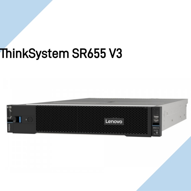Enterprise Server ThinkSystem SR655 V3 1-socket 2U Rack Server With AMD EPYC Processors Scalability and Performance Server
