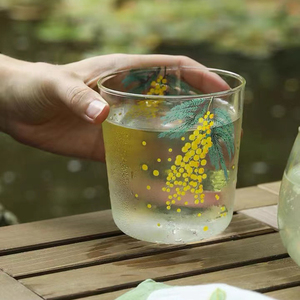 Tasse en verre à boire chaude et froide, Design personnalisé à paroi unique, ml, pour boire de l'eau, du vin, du jus ou du café - Product Image 2