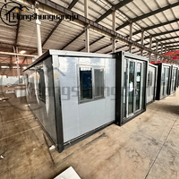 Rumah Kontainer Modern Minimalis Lengkap dengan Perabotan, 2 Kamar Tidur, Hunian Prefabrikasi Modular Mewah dari Kontainer Baja