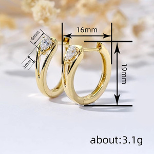 Pendientes de Oreja Coloridos para Mujer, Accesorios Simples para Uso Diario - Product Image 6