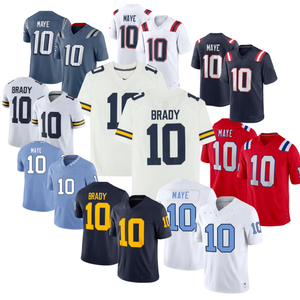 男子大学球衣新英格兰竞技队 # 10 件德雷克·梅伊·汤姆·布雷迪等人的美式橄榄球球衣已准备发货 - Product Image 1