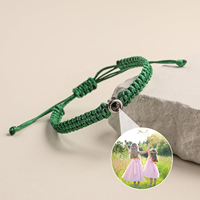Bracelet de projection photo minimaliste fait main, bijou personnalisé avec perles et breloques, cadeau d'anniversaire pour femmes et hommes