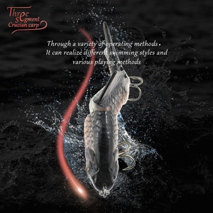 Lavello lento squame di pesce intagliate a mano molto uniche corpo Vivid realistico artificiale Hard Jointed Bait esche da pesca alla carpa - Product Image 3