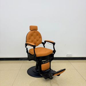 Sillón de Barbería Vintage, Hidráulico y Resistente, con Reposacabezas y Reposapiés Ajustables, Color y Logotipo Personalizables, Venta al Por Mayor para Salones - Product Image 3