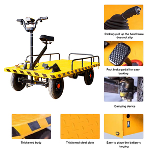 Mobil Dorong Listrik Roda Empat Baru, Mobil Toko, Troli Listrik Gudang, Troli Kargo <span class=keywords><strong>Flatbed</strong></span>, Mobil Kargo Listrik <span class=keywords><strong>Flatbed</strong></span> - Product Image 6