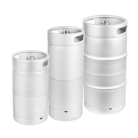 Fût à bière KIMLONG 10L 15L 20L Slim Keg, argenté, certifié ISO9001, logo personnalisé, brasserie artisanale, distributeur, restaurant, empilable