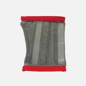 Protège-<span class=keywords><strong>bras</strong></span> en maille de chaîne en acier inoxydable résistant aux coupures avec sangle textile <span class=keywords><strong>Protection</strong></span> de sécurité - Product Image 3