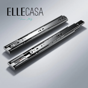 RAQI Kingbach High-End Soft Close Steel <strong>Drawer</strong> <strong>Slides</strong> Double Extension <strong>Ball</strong> <strong>Bearing</strong> Sliding System Rail Telescopic Channel For - Product Image 1