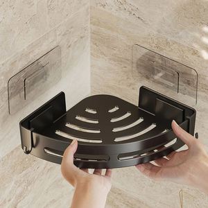 Adhesive Bathroom Shampoo Holder No Drill Shower Caddy <b>Shelves</b> Storage Organizer Corner Towel Holder <b>Wall</b> <b>Shelves</b> - Product Image 5