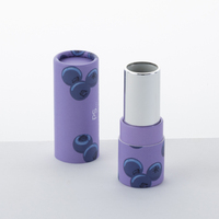 Biodégradable Mignon Hydratant Baume À Lèvres Conteneur Push Up Chapstick Tubes Déodorant Bâton Artisanat Papier Personnalisé Kraft Papier