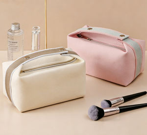 Estuche de Maquillaje y Cosméticos Personalizado 2026, Ecológico, de Algodón Natural, Cáñamo y Yute, con Cierre de Cremallera y Asa Suave, para Viaje, Venta al Por Mayor - Product Image 2