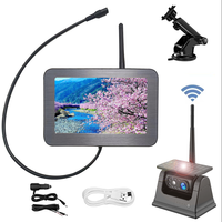 Système de caméra solaire 4G 5 pouces 7 pouces sauvegarde ahd voiture vision nocturne caméra sans fil écran Carplay moniteur de voiture
