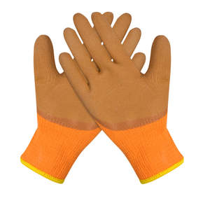 Gants de sécurité personnalisables en mousse de <span class=keywords><strong>latex</strong></span> <span class=keywords><strong>orange</strong></span> industrielle à texture lisse pour hommes, usage général - Product Image 3