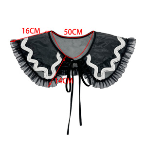 Broderie Dentelle Décolleté <span class=keywords><strong>Col</strong></span> En Gros Organza Détachable <span class=keywords><strong>Faux</strong></span> <span class=keywords><strong>Col</strong></span> De <span class=keywords><strong>Chemise</strong></span> pour <span class=keywords><strong>Femme</strong></span> <span class=keywords><strong>Chemise</strong></span> - Product Image 6