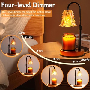 Lampe chauffe-<span class=keywords><strong>bougie</strong></span> avec minuterie et variateur d'intensité, hauteur réglable, décoration d'intérieur pour salon, chambre, bureau, cadeau vintage pour femmes, maman - Product Image 3