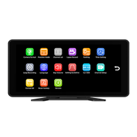 Monitor Headrest Layar Sentuh CHUNQIONG 10.36 inci IPS Portabel 4ch Dashcam Truk dengan Kamera DVR Truk Dual Lensa