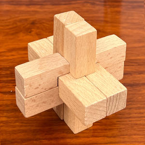 Juego de Mesa Educativo 3D de Madera, <span class=keywords><strong>Rompecabezas</strong></span> de Inteligencia Luban Lock, Juegos de Ingenio para Adultos y Niños - Product Image 3