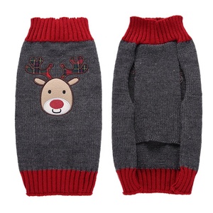 GorisPet高品质批发宠物圣诞驯鹿外套冬季保暖狗毛衣动物图案 - Product Image 2