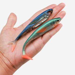 Leurres <span class=keywords><strong>de</strong></span> <span class=keywords><strong>pêche</strong></span> artificiels <span class=keywords><strong>en</strong></span> eau salée 115mm 123mm <span class=keywords><strong>leurre</strong></span> souple <span class=keywords><strong>en</strong></span> PVC flottant 10 couleurs queue <span class=keywords><strong>de</strong></span> pagaie queue fourchue <span class=keywords><strong>leurre</strong></span> souple pour bar <span class=keywords><strong>de</strong></span> <span class=keywords><strong>mer</strong></span> - Product Image 4