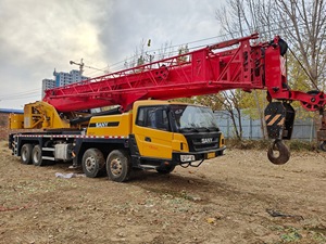รถบรรทุกติดเครนไฮดรอลิก Sany Lifting Manlift รุ่น STC500E 50 ตัน 8x4 พร้อมคลัตช์เคลื่อนที่ รถบรรทุกติดเครนมือสอง - Product Image 5