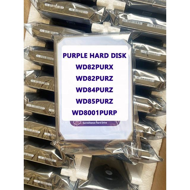Original Purple WD84PURZ 8TB 3.5inch SATA Internal Hard Drive Surveillances WD82PURX HDD for NVR Desktop Monitoring WD8001PURP