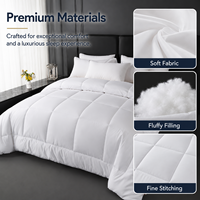 Couette d'hôtel en coton lavé durable, taille King, en duvet d'oie, Super King pour hôtel