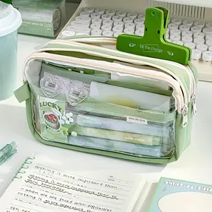 Trousse à crayons de voyage personnalisée étanche avec fermeture éclair pour filles