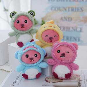 Peluche bébé castor mignonne à costume interchangeable, pendentif pour sac, poupée pour machine à pinces, porte-clés, petit cadeau, vente en gros - Product Image 2