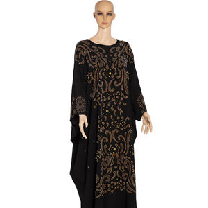 Robe Kaftan Abaya Musulmane CCY pour Femmes, Robe de Soirée en Chiffon Turque de Dubaï, Robe de Soirée Élégante, <span class=keywords><strong>Tenue</strong></span> <span class=keywords><strong>Africaine</strong></span> <span class=keywords><strong>Boubou</strong></span> en 2 Pièces - Product Image 1