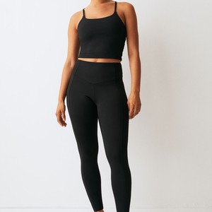 Customized High Quality Yoga Workout Gym Sport Pants Leggings Fitness Stretchy <b>Trousers</b> Gym Ladies lagging - Product Image 2