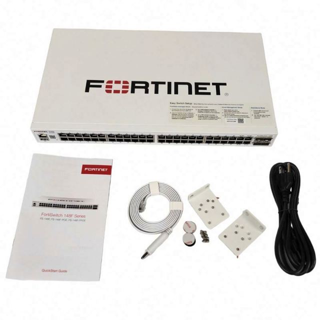 Brand New Fortinet FS-148F 48 Port Gigabit 4 X 10G SFP+ Uplink Ports Managed Ethernet Fortinet Switch FS-148