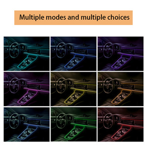 Yosovlamp nouvelle voiture LED atmosphère intérieure lumière contrôle central ligne lumineuse Clip bord pour Golf Versa Tucson Tiida voiture de ville - Product Image 5