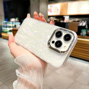 Para Apple iPhone X Xs a 16 Pro Max Galvanoplastia láser gradiente medusas patrón de concha cubierta de la caja del teléfono - Product Image 6