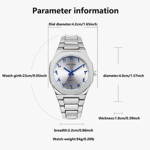 Oem nhãn hiệu riêng thương hiệu thời trang không thấm nước tùy chỉnh Arabic quay số giản dị siêu mỏng thời trang cổ tay sang trọng Mens thạch anh xem orologi - Product Image 4