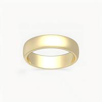 Bague de mariage classique en platine 6 mm à bord fin, en or blanc 18 carats pour homme, bague unie 6 mm