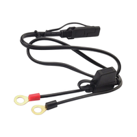 Connecteur de borne de batterie de moto 12V avec gaine en nylon/PVC pour utilisation en moto et en électronique