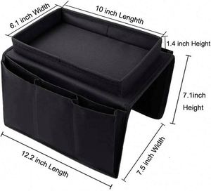 BSCI Factory Hot Sale <b>Sofa</b> Armrest <b>Tray</b> Storage Bag with Pocket Sustainable <b>Sofa</b> Armrest Home Organizer - Product Image 2