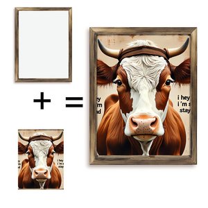 Cuadro de Madera de 20x30 con Estilo Bohemio para Apartamento, Arte Decorativo para <span class=keywords><strong>Loft</strong></span> de Artista en <span class=keywords><strong>Alquiler</strong></span> - Product Image 1