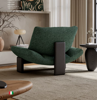 Fauteuil simple rétro minimaliste italien, fauteuil design pour salon, fauteuil de qualité supérieure adapté à la chambre à coucher, à l'hôtel