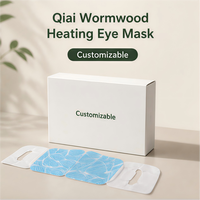 Masque oculaire vapeur à l'armoise Qiai pour moxibustion, personnalisable, jetable, compresses oculaires aux herbes, vente en gros pour le soin des yeux au bureau et en voyage