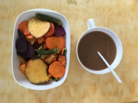Beste Markt Lekkere Zoete Gebakken Gemengde Gedroogde Groenten Halfzachte Voedzame Groentechips Snacks