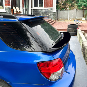 Subaru Impreza WRX Rear Spoiler Piano <b>Black</b> Carbon Fiber Texture 2001-2007 Ducktail ABS <b>Trunk</b> Wing - Product Image 3