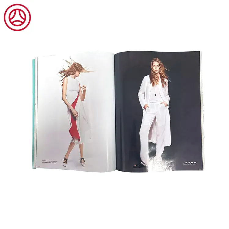 Neuer Luxus A4 Size Company Magazine Service Voll farbige Softcover-Kunstdruck karton Buch Offsetdruck Kunstdruck papier Werbung