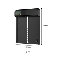 Porte automatique pour poulailler en métal, ouvre-porte automatique pour poulailler avec minuterie