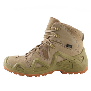 SFB0701 Bottes de randonnée durables en cuir de vachette suédé, doublure en mesh, coupe haute, semelle extérieure en PU, chaussures tactiques CN GUA - Product Image 2