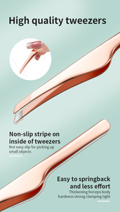 Thanh kiếm Loại cắt tỉa Clip thép không gỉ nghiêng lông mày Clip LÔNG MI LÔNG MÀY Nhíp thiết lập - Product Image 4