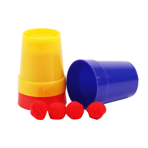 Three Immortal Cups <b>Magic</b> Props Red Yellow Blue Stacking <b>Set</b> For <b>Magic</b> Tricks Performance Toy 6x5x3cm 5x4x3cm 3.2x2.7x1.9cm - Product Image 2