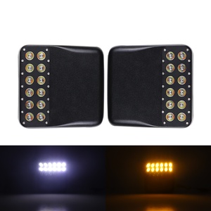 Led Side gương gương chiếu hậu Nhà ở cho Jeep Wrangler JL jlu 2018-2022 W/kép hàng lần lượt đèn tín hiệu ban ngày Chạy ánh sáng - Product Image 4